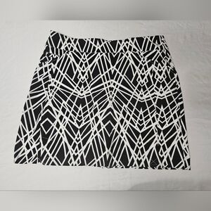 Eric Casual PA75-I Millennium Skort Fake Pockets black and white geometric!